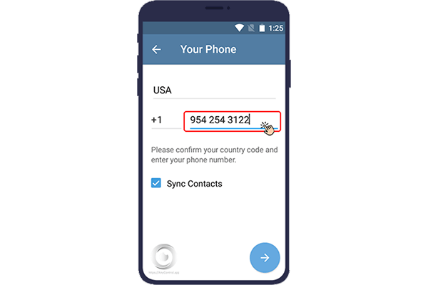 وارد کردن شماره تلفن